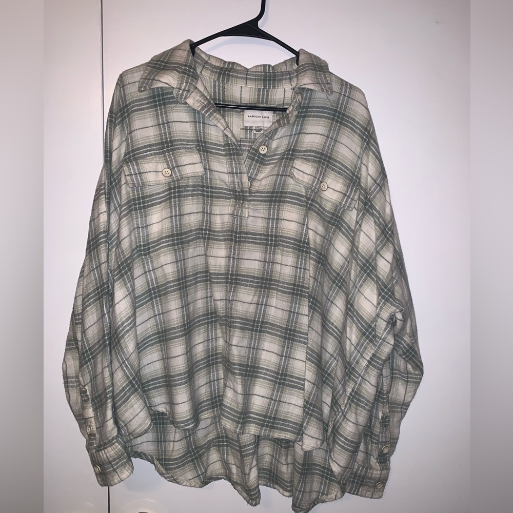 American Eagle Super Soft Flannel Pullover